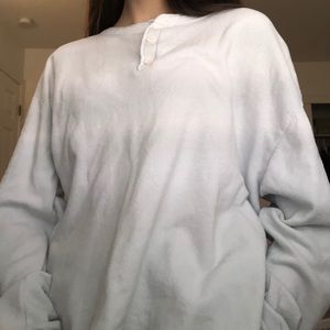 Brandy Melville Crew Neck Button Up
